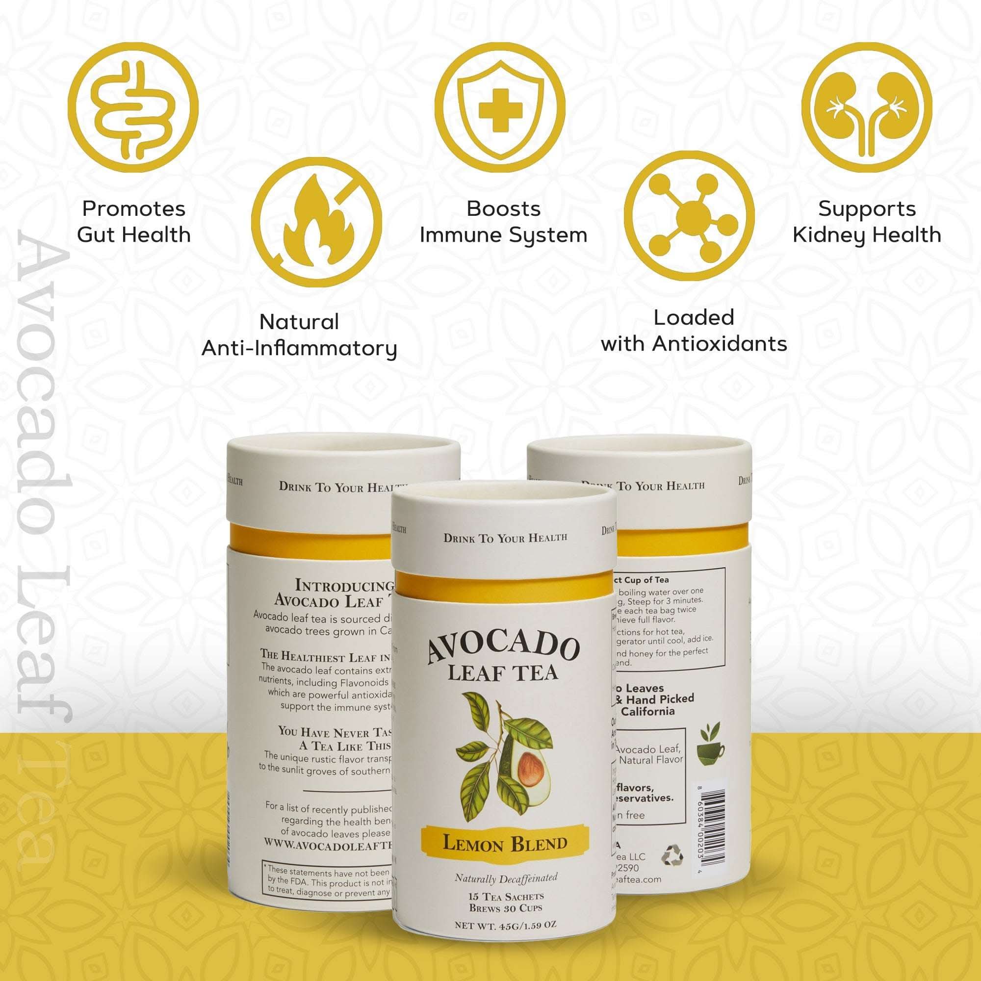 Avocado Leaf Tea Lemon Blend - Avocado Tea Co.