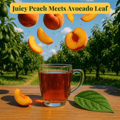 Alternative version of 2 Pack Avocado Leaf Tea Peach Blend