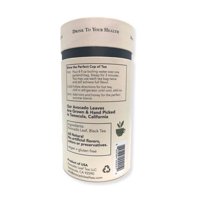 Avocado Leaf Tea Black Tea Blend - Avocado Tea Co.
