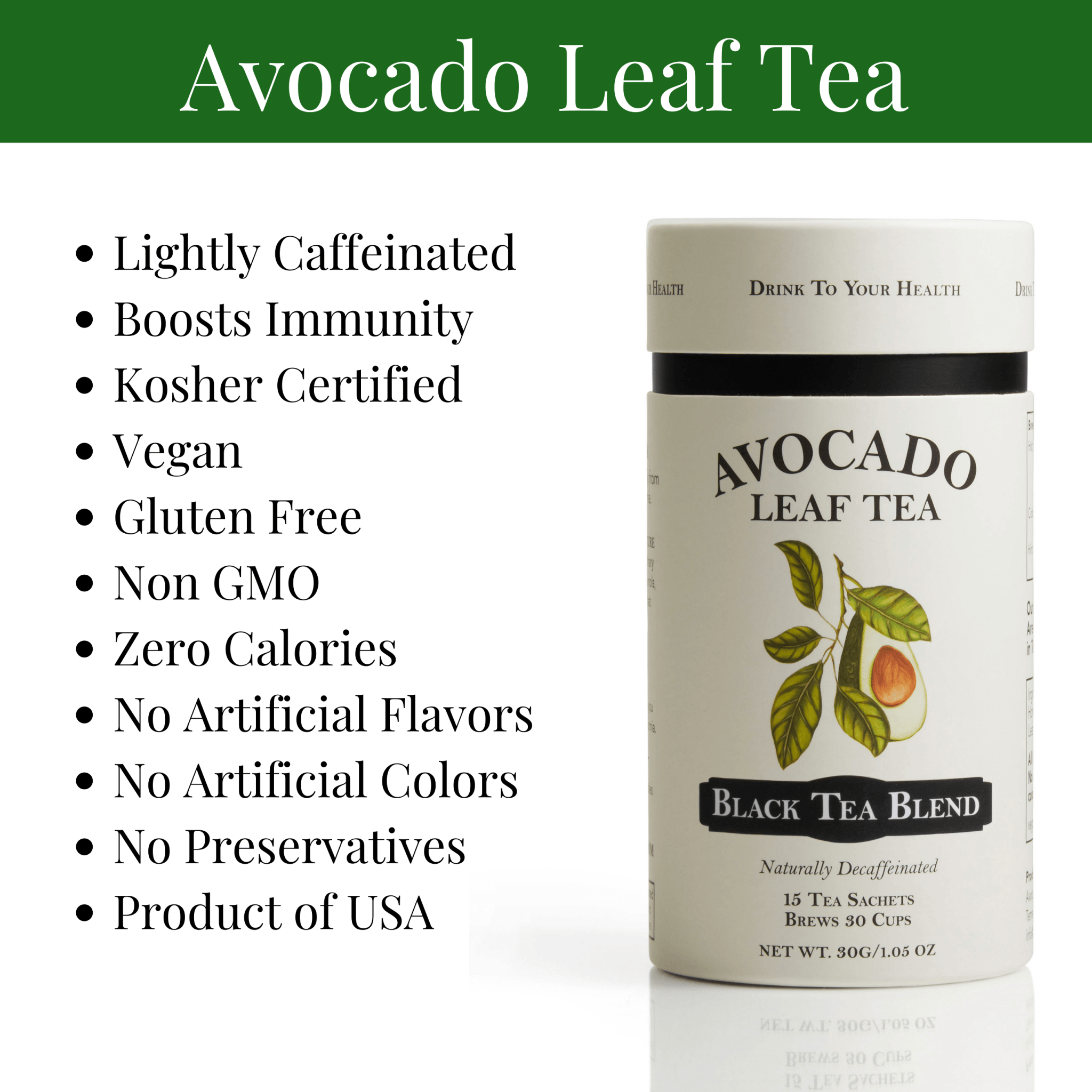 Avocado Leaf Tea Black Tea Blend - Avocado Tea Co.