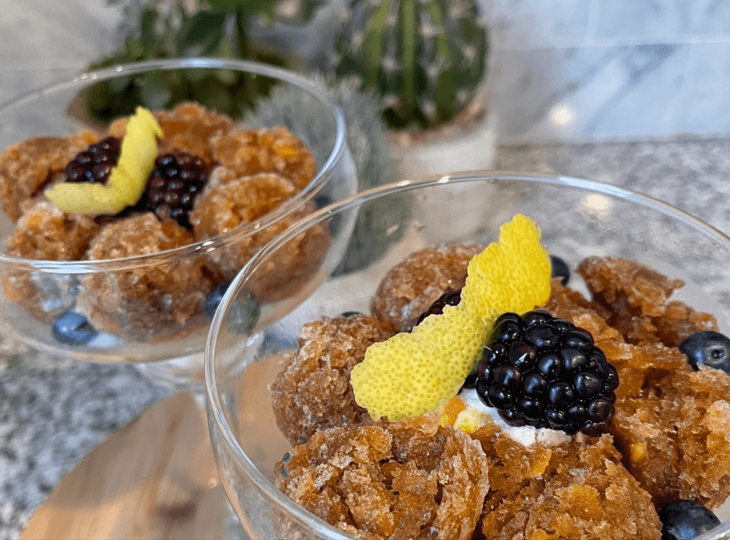 Avocado Tea Granita (Low in Sugar!)