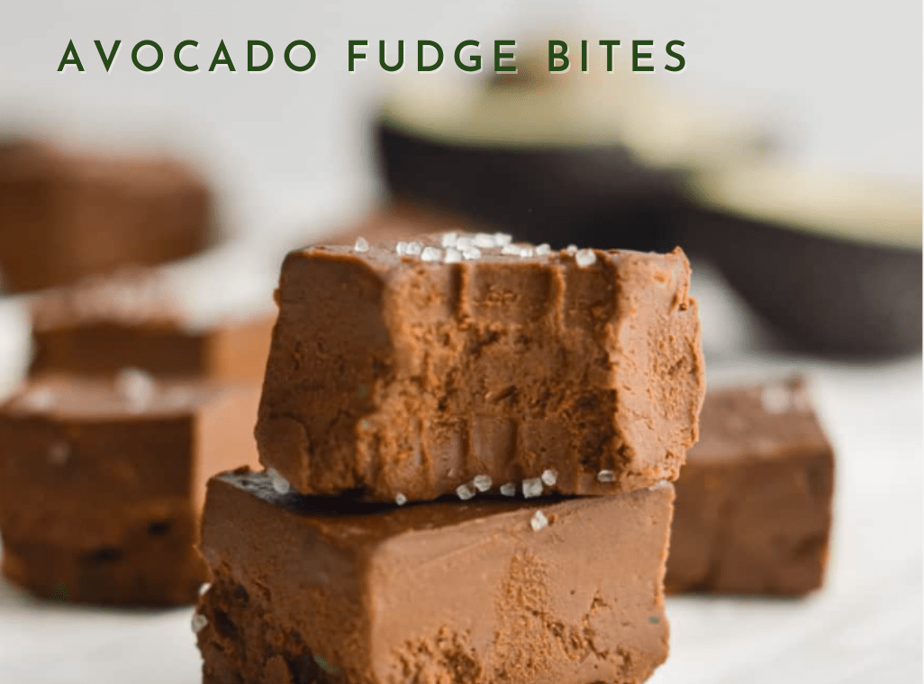 Indulge and Nourish with Creamy Avocado Fudge Bites!
