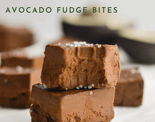 Indulge and Nourish with Creamy Avocado Fudge Bites!